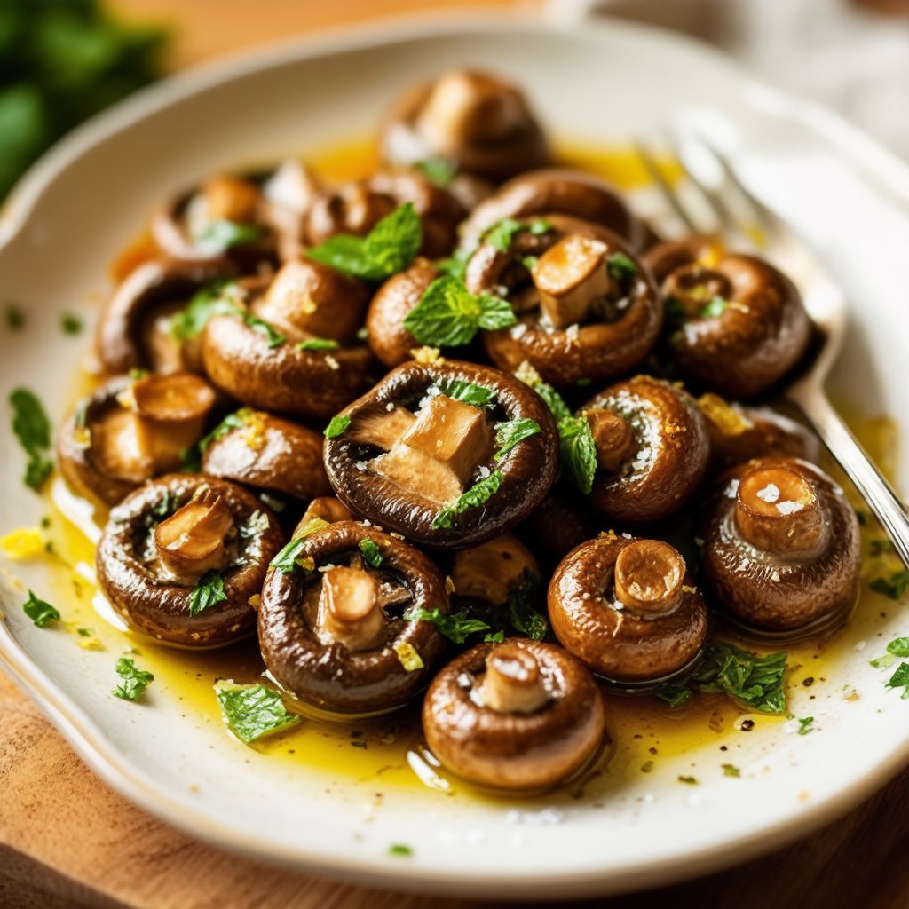 Funghi Saltati con Erbe e Scorza di Limone