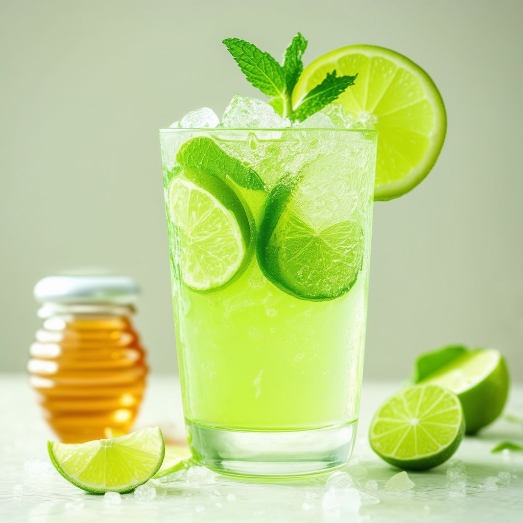 Spritziger Limetten Cooler