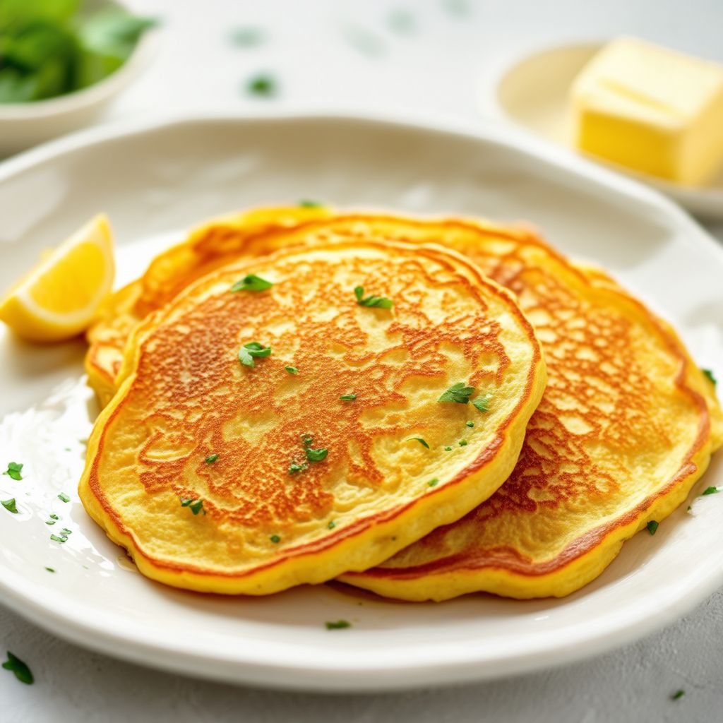 Golden Mussel Pancakes