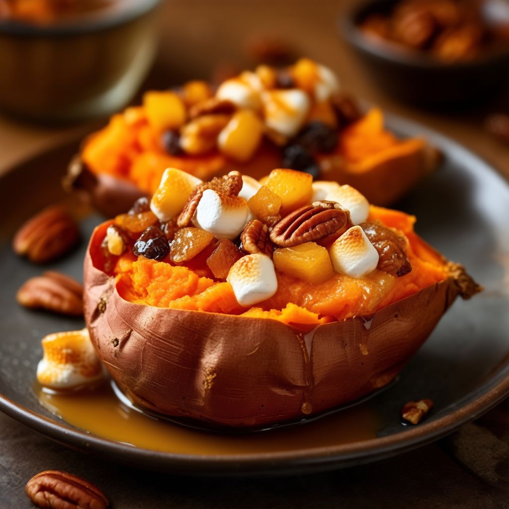 Twice-Baked Tropical Sweet Potatoes