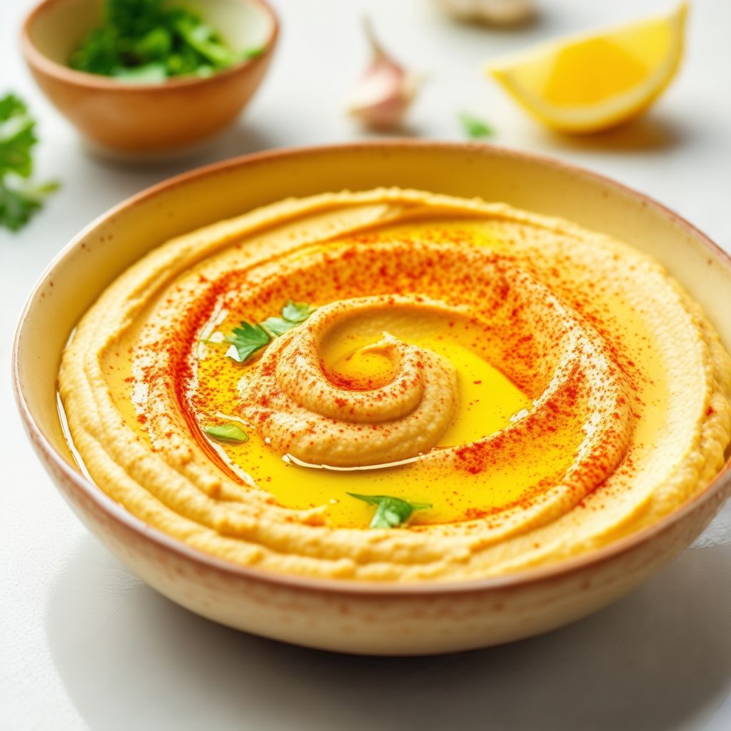 Creamy Lemon Garlic Hummus