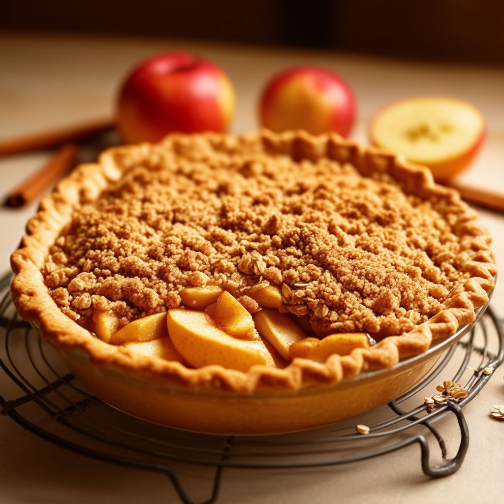 Knuspriger Apfelkuchen mit Zimt-Haferstreuseln