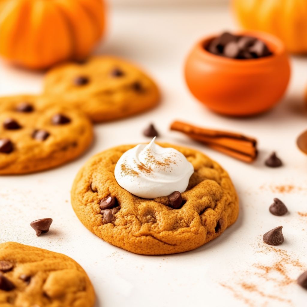Pumpkin Spice Chocolate Chip Cookies