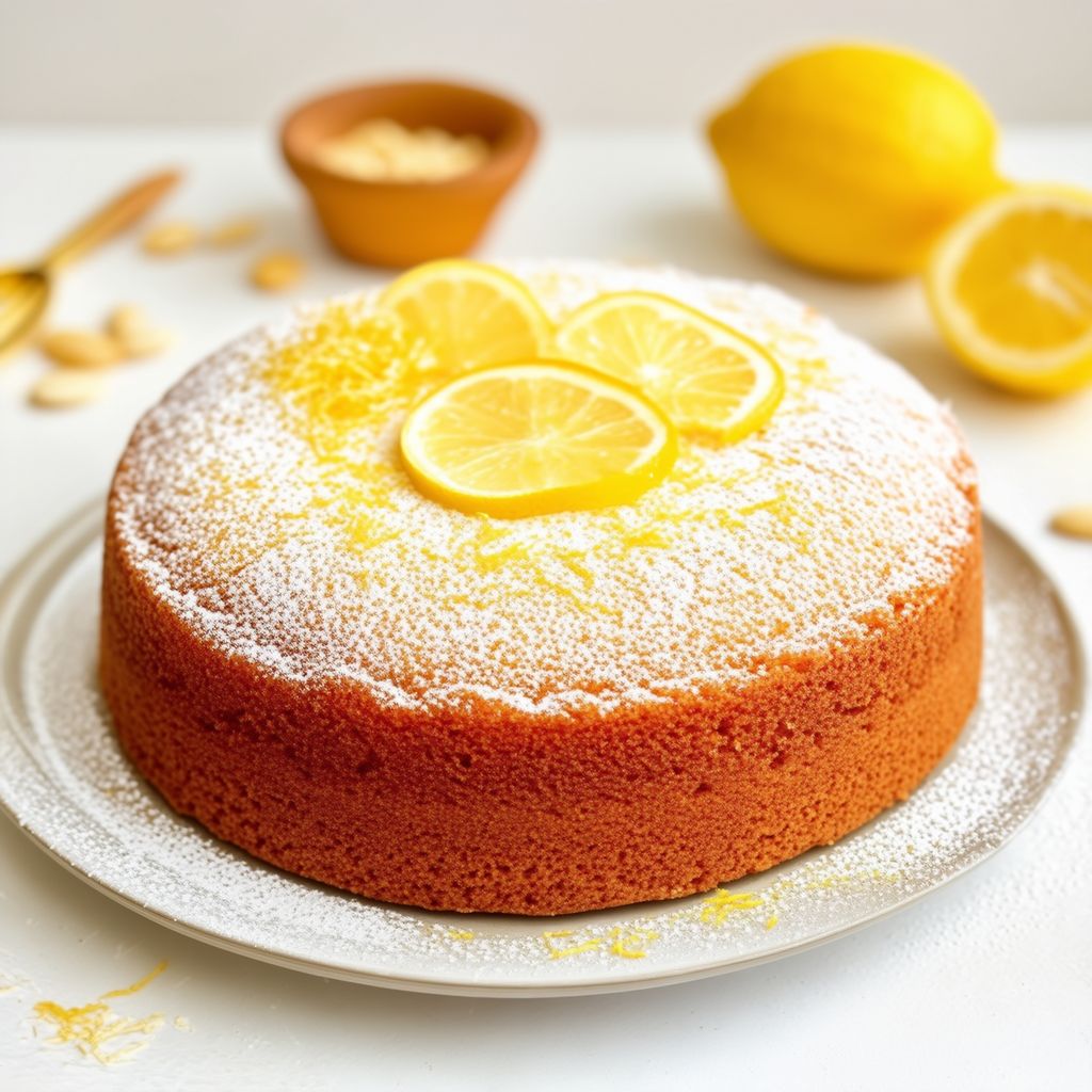 Zesty Lemon-Almond Delight Cake