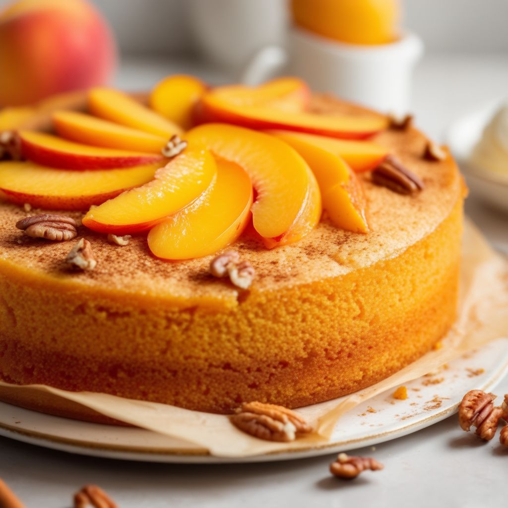 Torta Deliziosa alla Pesca Dorata