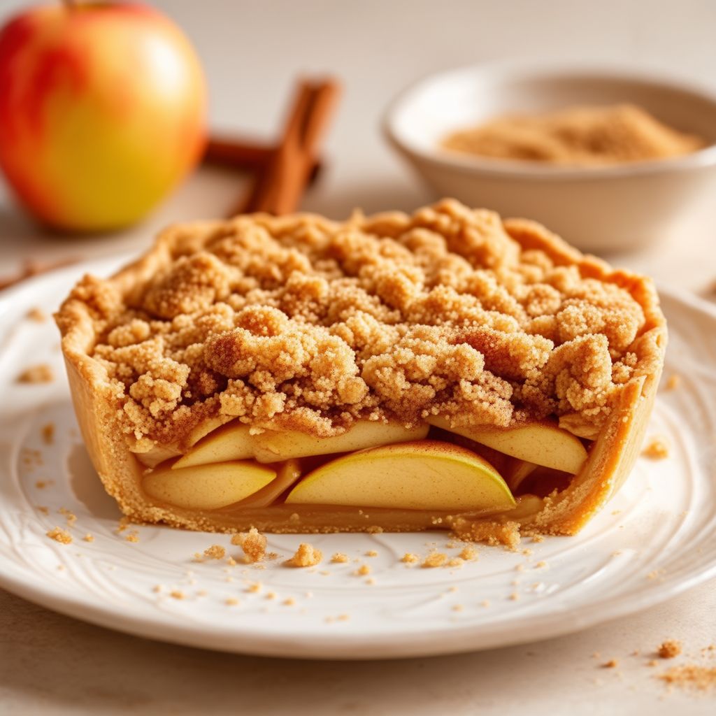 Torta di Mele con Crumble alla Cannella
